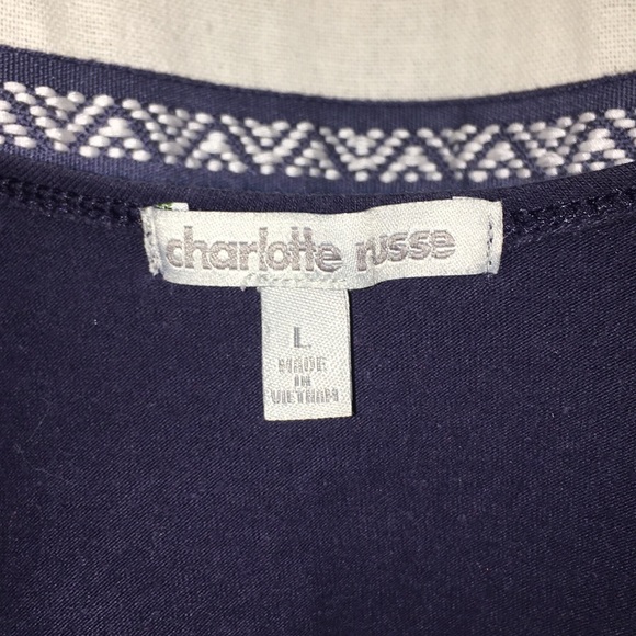 Navy Blue Crop Top - Picture 5 of 5